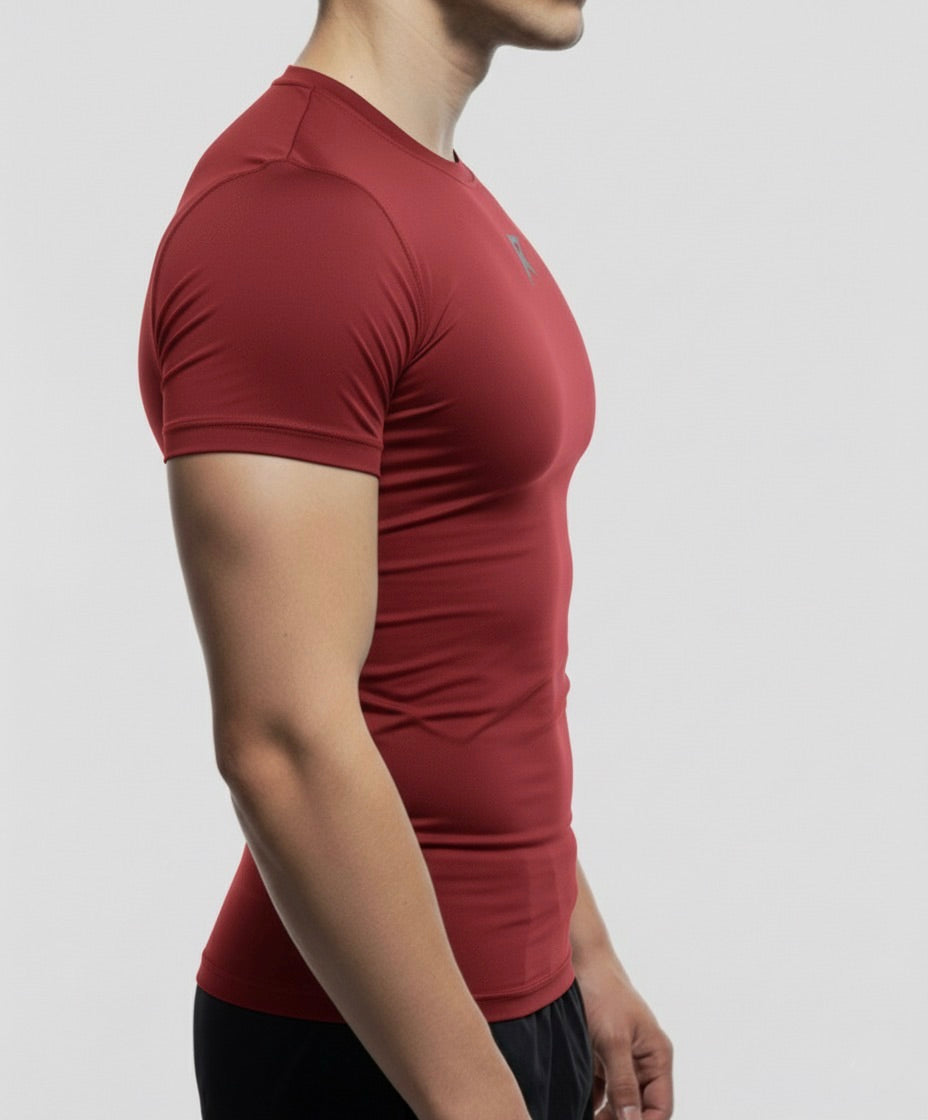Camisa de compresión Reaper | esencial roja