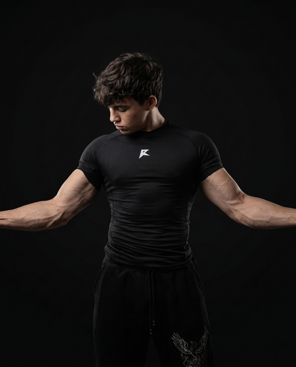 Camisa de compresio ESSENCIAL CORE BLACK
