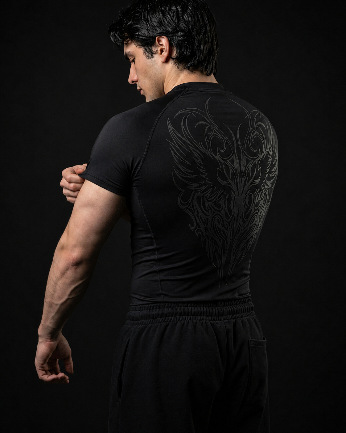 THE GRIM™ CAMISA DE COMPRESIÓN [SILVERBLACK]