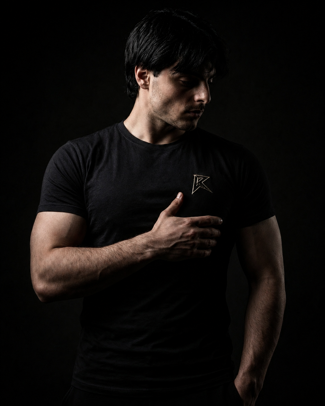 THE FRACTURE™ CAMISA MUSCLE FIT [SHATTERED BLACK]