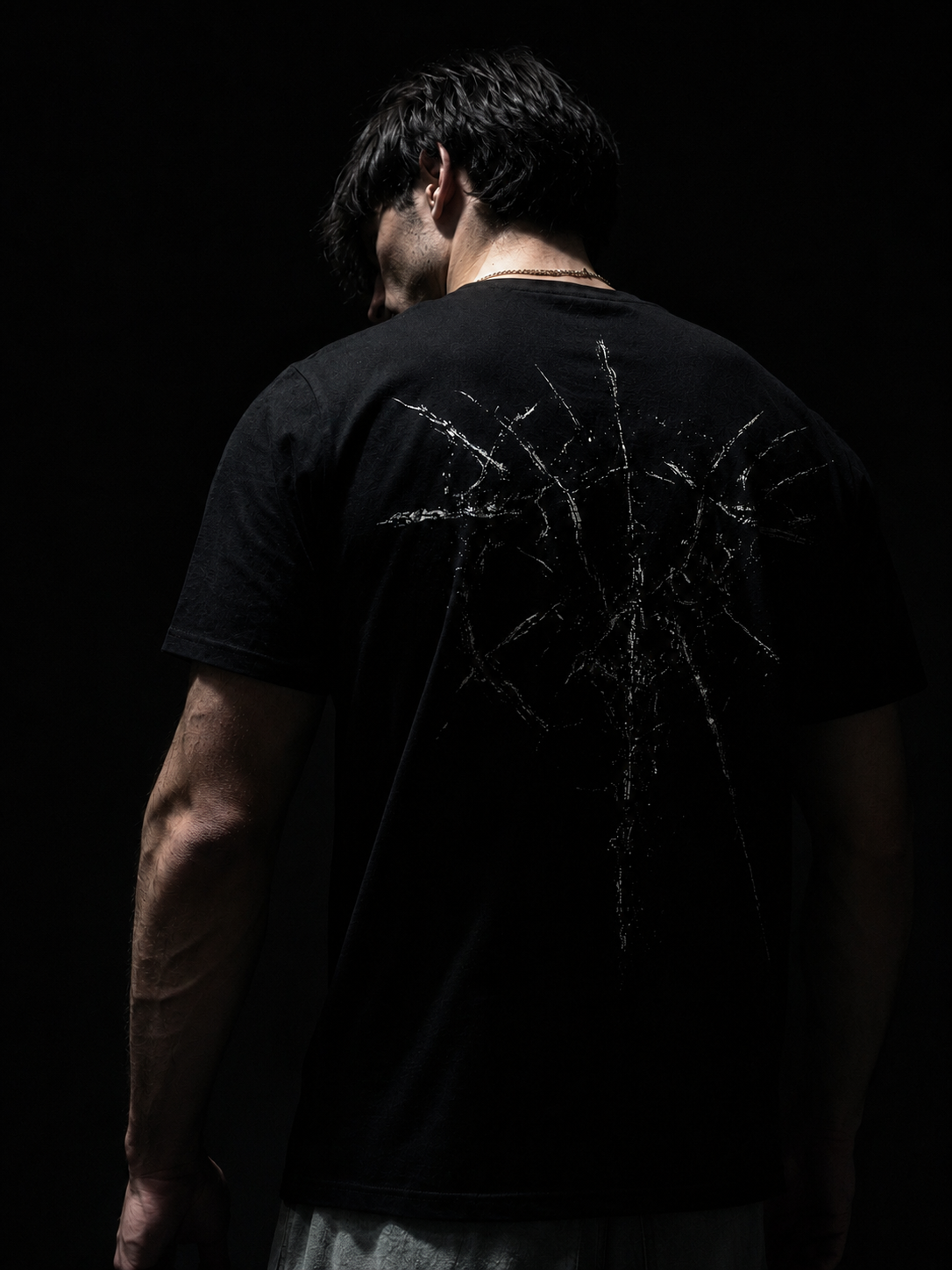 THE FRACTURE™ CAMISA MUSCLE FIT [SHATTERED BLACK]